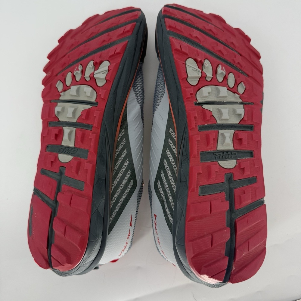Altra Timp 3 Trail Running Shoes Women's US 8 Zero Drop Gray Red Lace Up - Picture 8 of 9